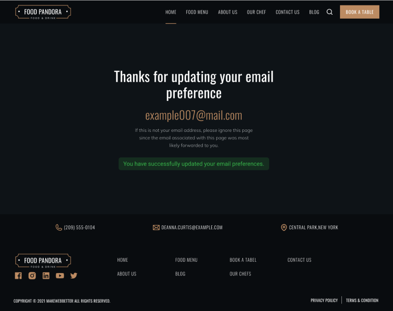 Email Preferences
